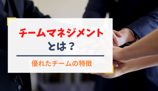 チームマネジメントとは？リーダーに必要なスキルと優れたチームの特徴を解説